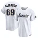 Men's AJ Blubaugh Houston Astros ＃69 White Limited - Throwback Cooperstown Collection Jersey