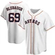 Men's AJ Blubaugh Houston Astros ＃69 White Replica - Home Jersey