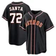 Men's Alimber Santa Houston Astros ＃72 Black Replica - Fashion Out Jersey