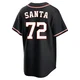 Men's Alimber Santa Houston Astros ＃72 Black Replica - Fashion Out Jersey