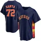 Men's Alimber Santa Houston Astros ＃72 Navy Replica - Alternate Jersey