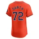 Men's Alimber Santa Houston Astros ＃72 Orange Elite - Alternate Vapor Premier Jersey
