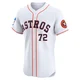 Men's Alimber Santa Houston Astros ＃72 White Elite - Home Patch Jersey