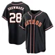 Men's Braden Shewmake Houston Astros ＃28 Black Replica - Fashion Out Jersey