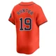Men's Brian Hunter Houston Astros ＃19 Orange Limited - Alternate Jersey