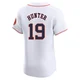 Men's Brian Hunter Houston Astros ＃19 White Elite - Home Jersey