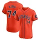 Men's Bryan King Houston Astros ＃74 Orange Elite - Alternate Vapor Premier Jersey