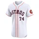 Men's Bryan King Houston Astros ＃74 White Elite - Home Jersey
