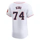 Men's Bryan King Houston Astros ＃74 White Elite - Home Jersey