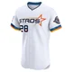 Men's Cesar Cedeno Houston Astros ＃28 White Elite - 2025 City Connect Jersey