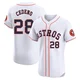 Men's Cesar Cedeno Houston Astros ＃28 White Elite - Home Jersey
