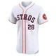Men's Cesar Cedeno Houston Astros ＃28 White Elite - Home Jersey