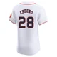 Men's Cesar Cedeno Houston Astros ＃28 White Elite - Home Jersey