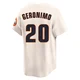 Men's Cesar Geronimo Houston Astros ＃20 Cream Limited - Throwback Cooperstown Collection Jersey