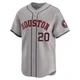 Men's Cesar Geronimo Houston Astros ＃20 Gray Limited - Away Jersey