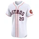 Men's Cesar Geronimo Houston Astros ＃20 White Elite - Home Jersey