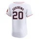 Men's Cesar Geronimo Houston Astros ＃20 White Elite - Home Jersey
