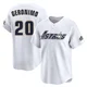 Men's Cesar Geronimo Houston Astros ＃20 White Limited - Throwback Cooperstown Collection Jersey