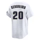 Men's Cesar Geronimo Houston Astros ＃20 White Limited - Throwback Cooperstown Collection Jersey