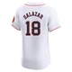 Men's Cesar Salazar Houston Astros ＃18 White Elite - Home Jersey