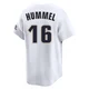 Men's Cooper Hummel Houston Astros ＃16 White Limited - Throwback Cooperstown Collection Jersey