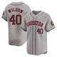 Men's Don Wilson Houston Astros ＃40 Gray Limited - Away Jersey