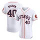 Men's Don Wilson Houston Astros ＃40 White Elite - Home Jersey