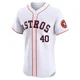 Men's Don Wilson Houston Astros ＃40 White Elite - Home Jersey