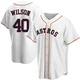 Men's Don Wilson Houston Astros ＃40 White Replica - Home Jersey