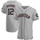 Men's Doug Rader Houston Astros ＃12 Gray Authentic - Road Jersey