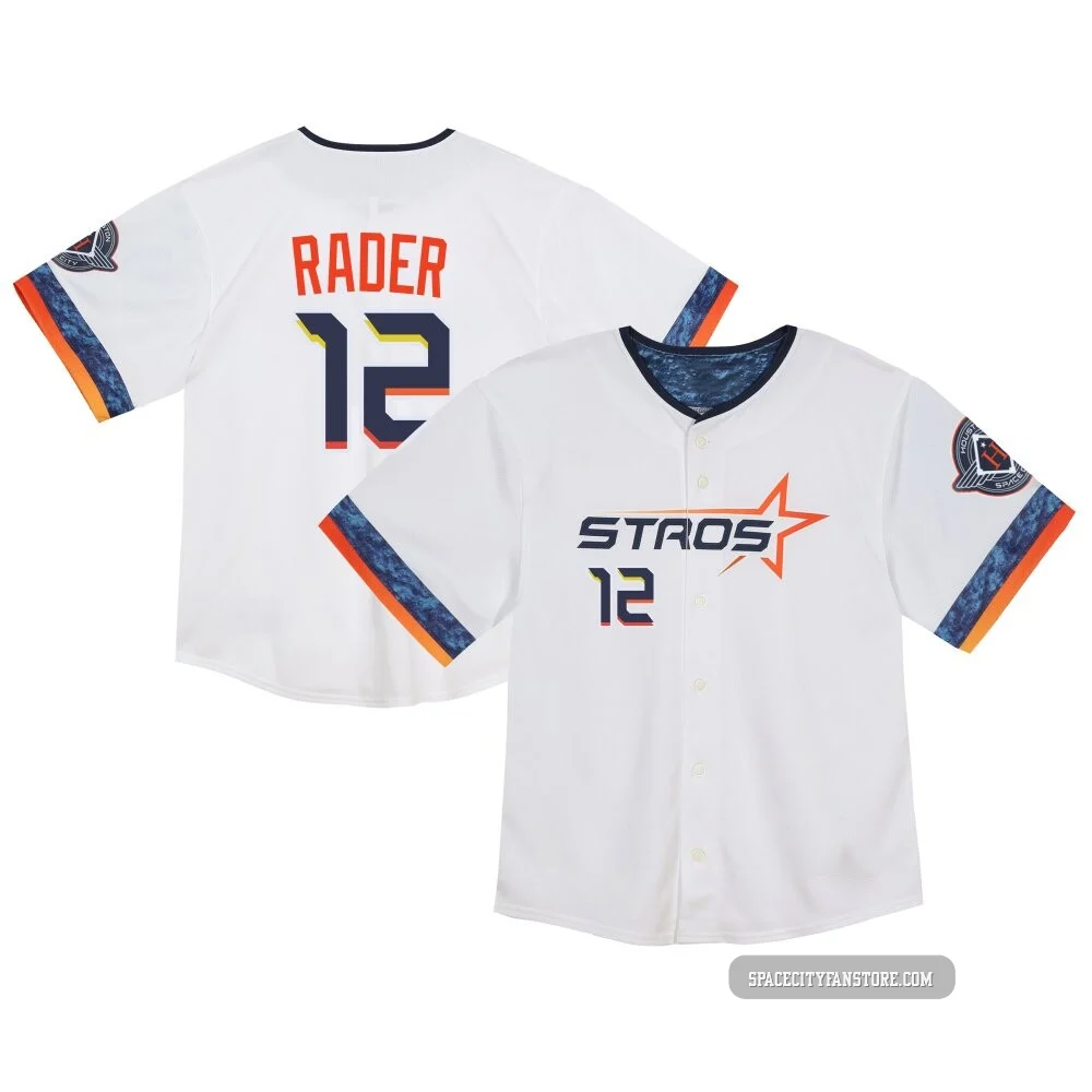 Men's Doug Rader Houston Astros ＃12 White Limited - Toddler 2025 City Connect Jersey