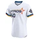 Men's Hector Neris Houston Astros ＃50 White Elite - 2025 City Connect Jersey