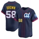 Men's Hunter Brown Houston Astros ＃58 Navy Limited - American League 2025 All-Star Edition Jersey