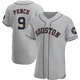 Men's Hunter Pence Houston Astros ＃9 Gray Authentic - Road Jersey