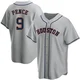 Men's Hunter Pence Houston Astros ＃9 Gray Replica - Road Jersey