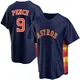 Men's Hunter Pence Houston Astros ＃9 Navy Replica - Alternate Jersey