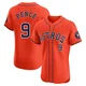 Men's Hunter Pence Houston Astros ＃9 Orange Elite - Alternate Vapor Premier Jersey