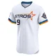 Men's Hunter Pence Houston Astros ＃9 White Elite - 2025 City Connect Jersey
