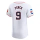 Men's Hunter Pence Houston Astros ＃9 White Elite - Home Patch Jersey