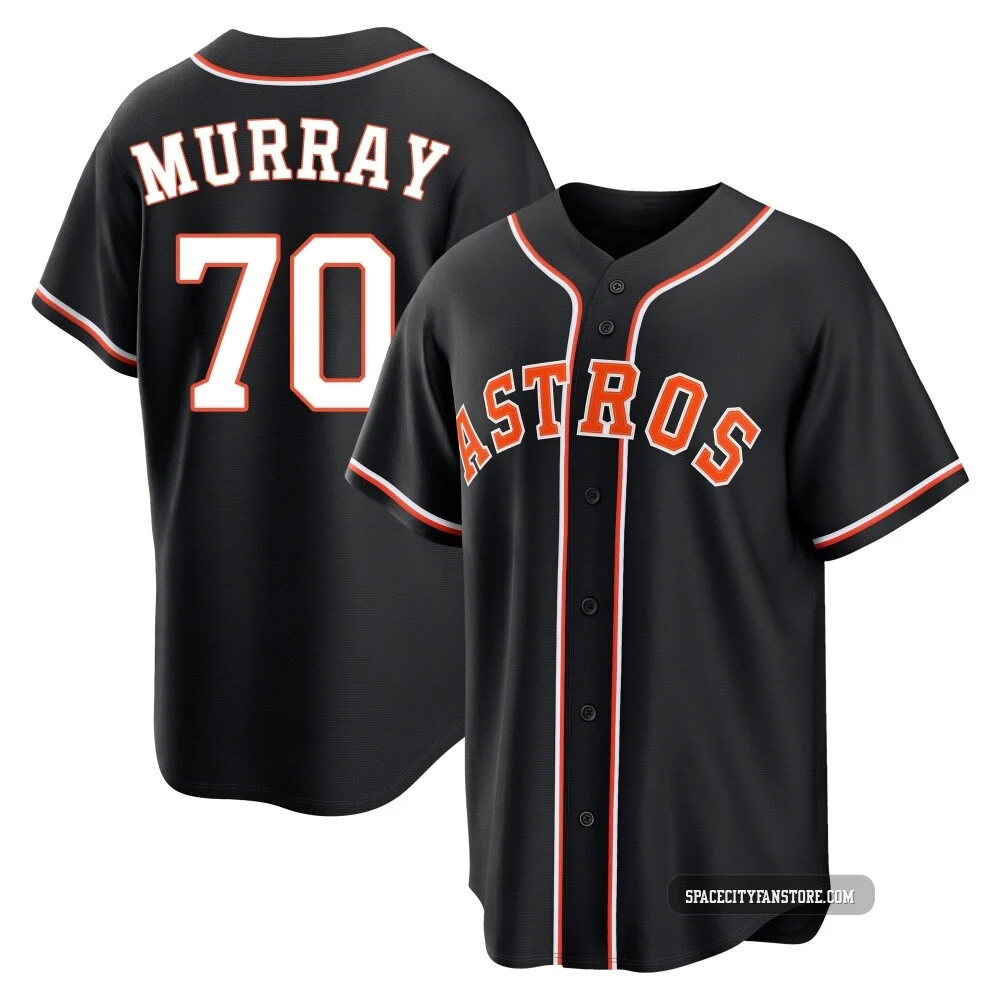 Men's Jayden Murray Houston Astros ＃70 Black Replica - Fashion Out Jersey