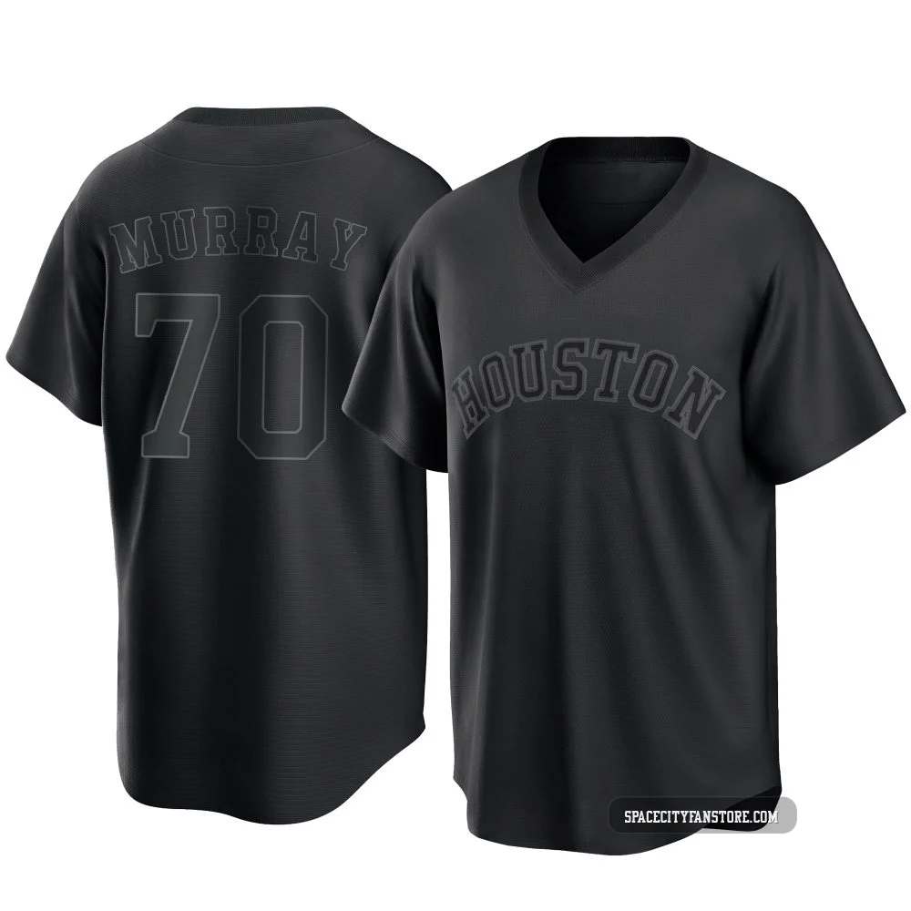 Men's Jayden Murray Houston Astros ＃70 Black Replica - Pitch Fashion Jersey