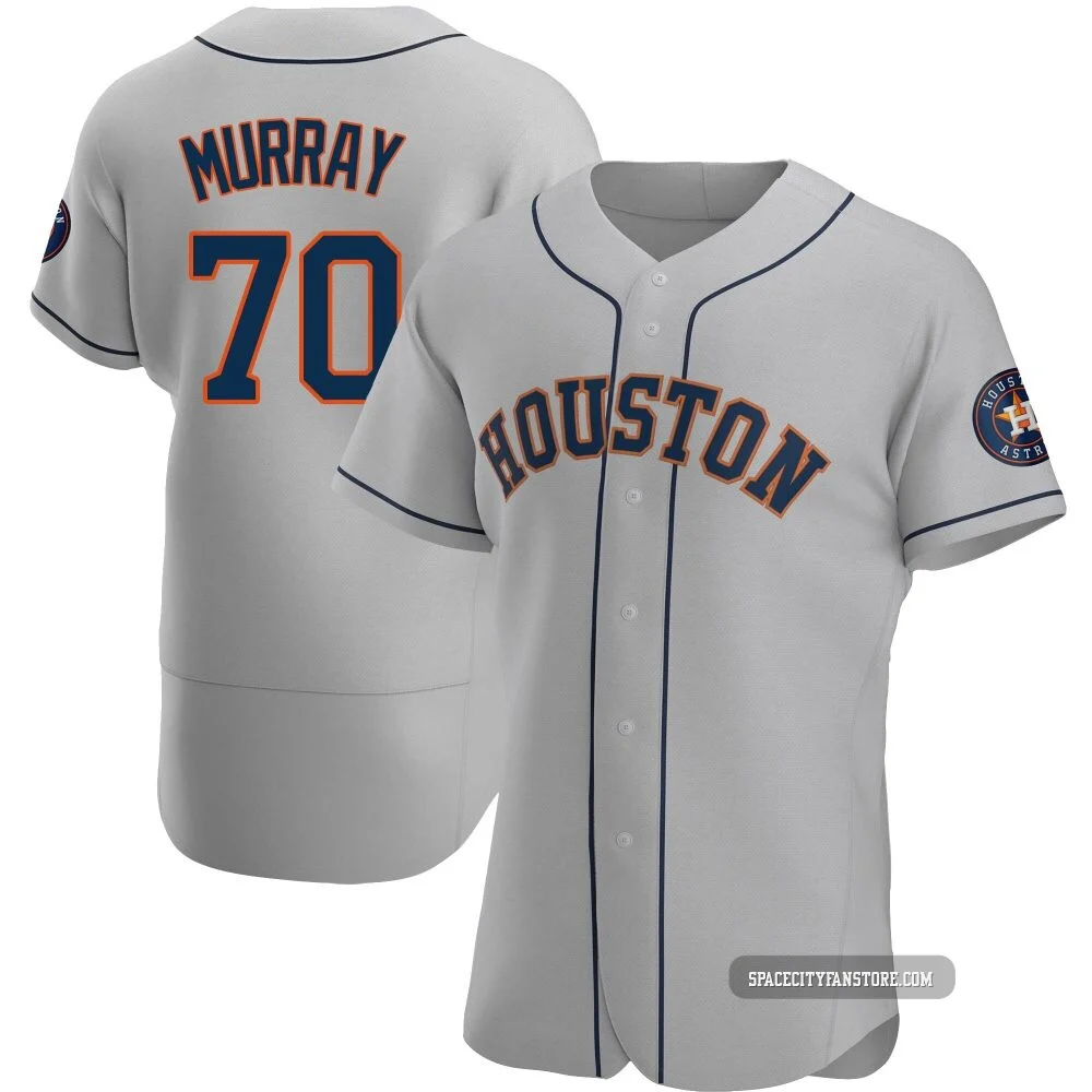 Men's Jayden Murray Houston Astros ＃70 Gray Authentic - Road Jersey