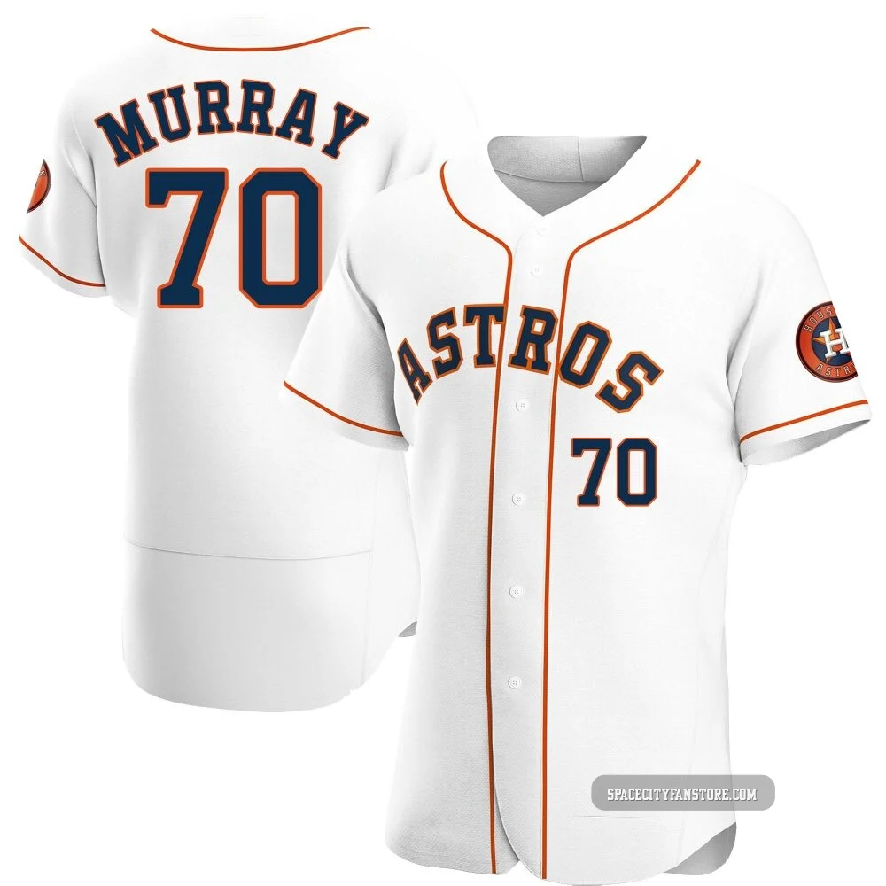Men's Jayden Murray Houston Astros ＃70 White Authentic - Home Jersey