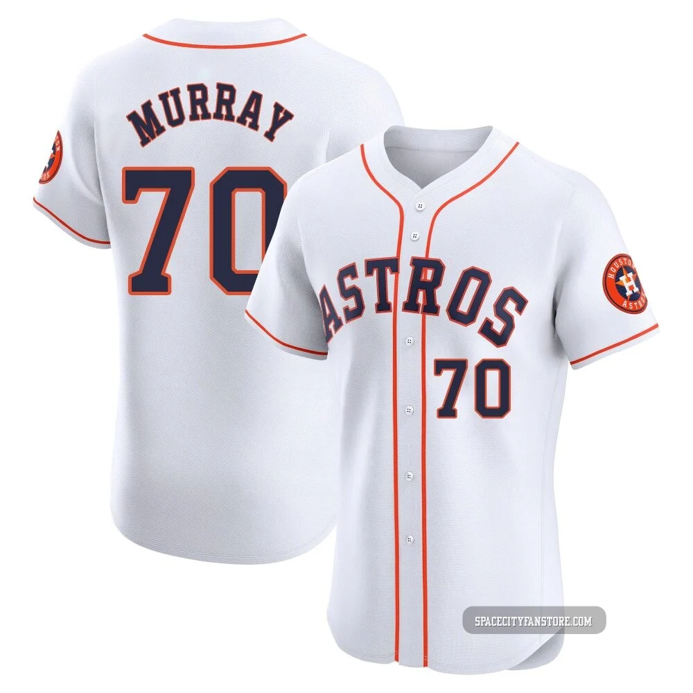 Men's Jayden Murray Houston Astros ＃70 White Elite - Home Jersey