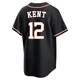 Men's Jeff Kent Houston Astros ＃12 Black Replica - Fashion Out Jersey
