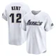 Men's Jeff Kent Houston Astros ＃12 White Limited - Throwback Cooperstown Collection Jersey