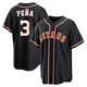 Men's Jeremy Pena Houston Astros ＃3 Black Replica - Fashion Out Jersey