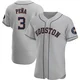 Men's Jeremy Pena Houston Astros ＃3 Gray Authentic - Road Jersey