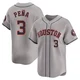 Men's Jeremy Pena Houston Astros ＃3 Gray Limited - Away Jersey