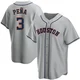 Men's Jeremy Pena Houston Astros ＃3 Gray Replica - Road Jersey